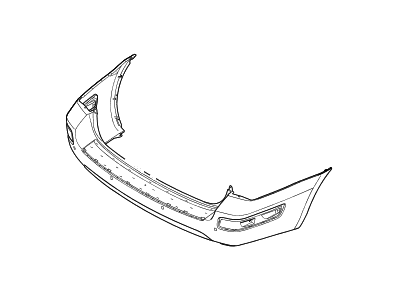 Hyundai 86611-4J010 Rear Bumper Cover