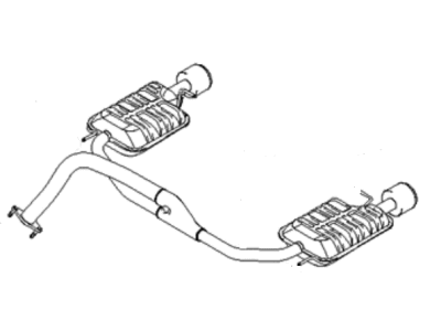 Hyundai Tail Pipe - 28700-2C450