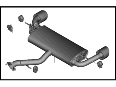 2023 Hyundai Kona N Muffler - 28710-I3201