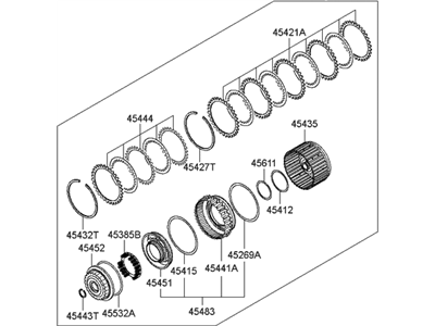 Hyundai 45410-3A200 Clutch Assembly-Reverse & Over DRI