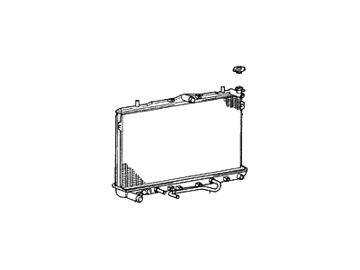 1995 Hyundai Elantra Radiator - 25310-29750