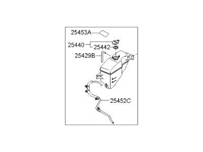 Hyundai 25430-4D600 Reservoir Tank Assembly