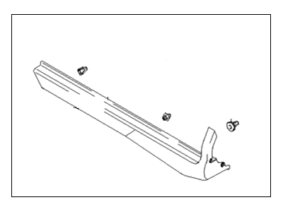 Hyundai 87751-26500 Moulding Assembly-Side Sill,LH