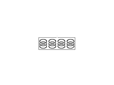 2003 Hyundai Accent Piston Ring Set - 23040-22601
