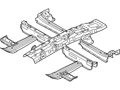 Hyundai 65130-C1001 Reinforcement Assembly-Center Floor