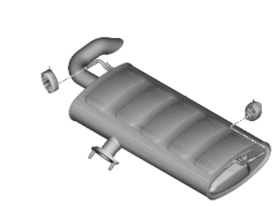 2022 Hyundai Tucson Muffler - 28710-N9340