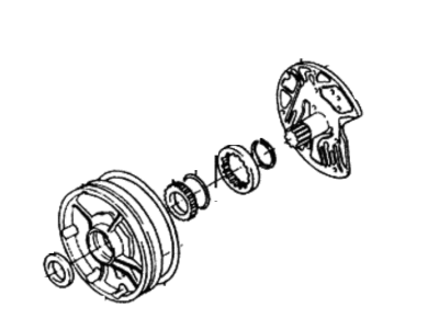 1985 Hyundai Excel Oil Pump - 46110-36001