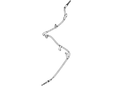 2014 Hyundai Santa Fe Sport Parking Brake Cable - 59770-4Z510