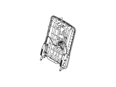 Hyundai 89410-B8530-NBC Frame Assembly-3Rd Seat Back,RH