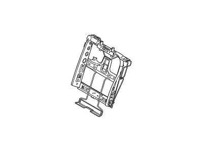 Hyundai 89310-B8110-RYN Frame Assembly-Rear Seat Back LH