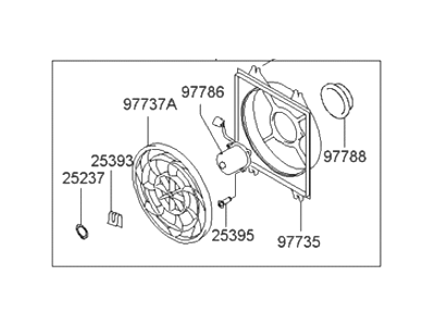 Hyundai 97730-25100 Blower Assembly-Conderser