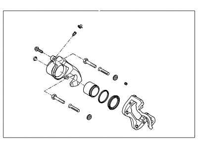 Hyundai 58190-2HA00 CALIPER Kit-Front Brake,RH