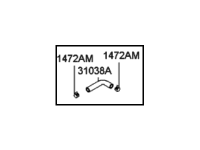 2003 Hyundai Accent Crankcase Breather Hose - 31038-25750
