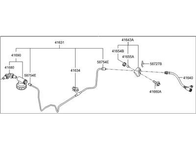 Hyundai 41630-2V200 Tube Assembly-Clutch