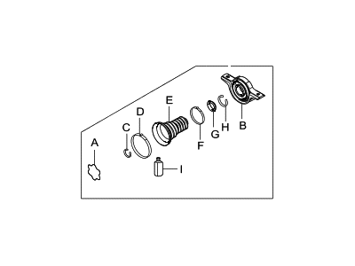 Hyundai 49575-2B010 Repair Kit-Center Bearing