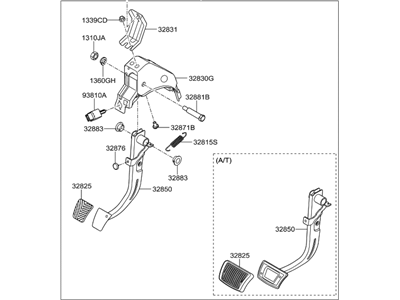 Hyundai 32800-F2100 Pedal Assembly-Brake