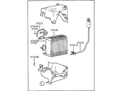 1997 Hyundai Accent Evaporator - 97601-22002