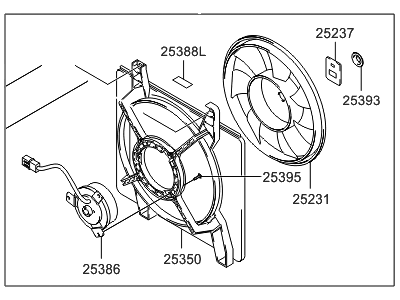 Hyundai 25380-38100 Blower Assembly