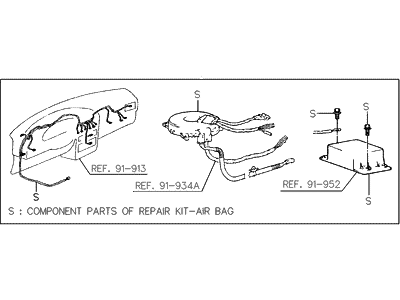 Hyundai 95990-28A10 Repair Kit-Air Bag