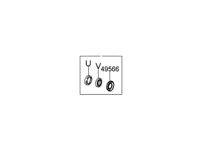 Hyundai 49504-39A00 Bearing Kit-Front Axle