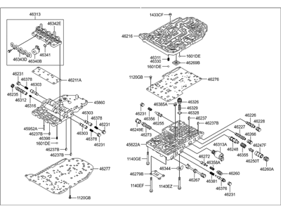 Hyundai 46210-23020 Body Assembly-Automatic Transmission Valve