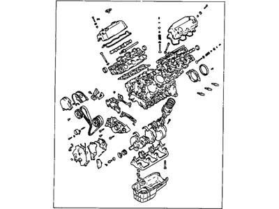 Hyundai 21101-35A00 Engine Assembly-Sub