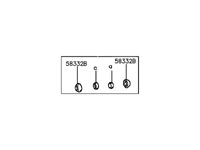 1991 Hyundai Excel Wheel Cylinder Repair Kit - 58301-24A00