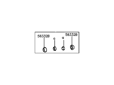 1993 Hyundai Scoupe Wheel Cylinder Repair Kit - 58301-24A00