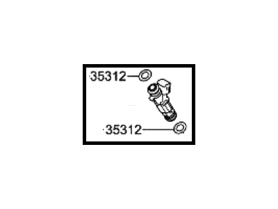 Hyundai Elantra Fuel Injector - 35310-2J000