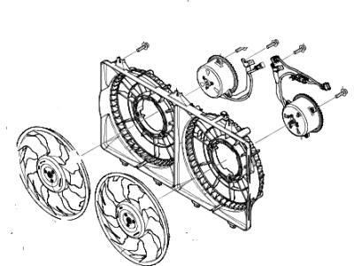 2017 Hyundai Tucson Fan Motor - 25380-4W000