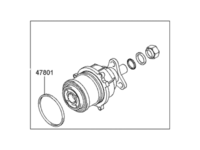 Hyundai 47800-39000 Coupling Assembly-4WD