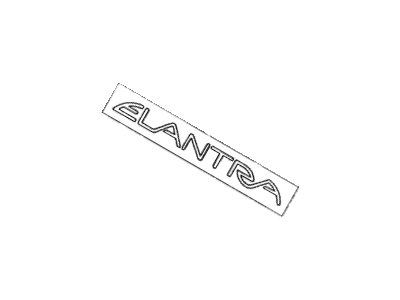 Hyundai 86330-28510-D Elantra Emblem