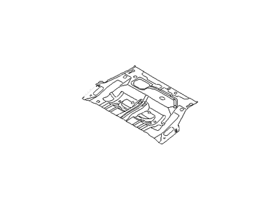 Hyundai 65511-4R000 Panel Assembly-Rear Floor,Front