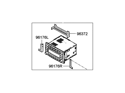 Hyundai 00267-78000-FLT AM/FM/XM/CDC- 08 San