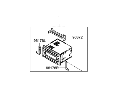 Hyundai 00267-77002-FLT Radio-CD/MP3/6CDC Cm