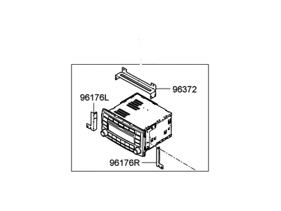 Hyundai 96100-0W540 Radio Assembly-ETR(Radio