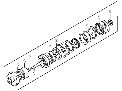 Hyundai 45040-33A00 Seal Kit-Automatic Transaxle Front & Rear Clutch