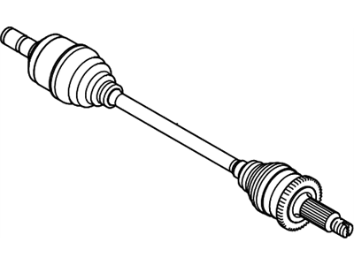 Hyundai 49600-4Z000 Shaft Assembly-Drive Rear,LH