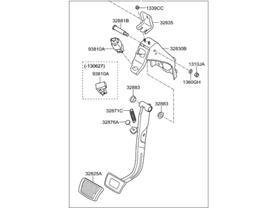 Hyundai Brake Pedal - 32800-2W110