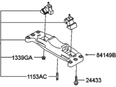 Hyundai Equus Engine Mount Torque Strut - 21830-3N300