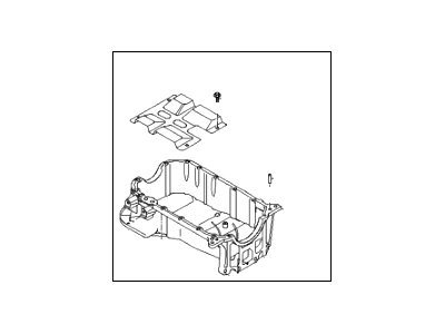 2008 Hyundai Santa Fe Oil Pan - 21520-3E003