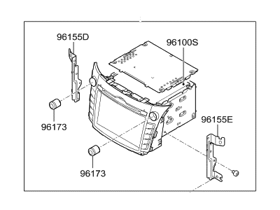 Hyundai 96560-A5160 Head Unit Assembly-Avn