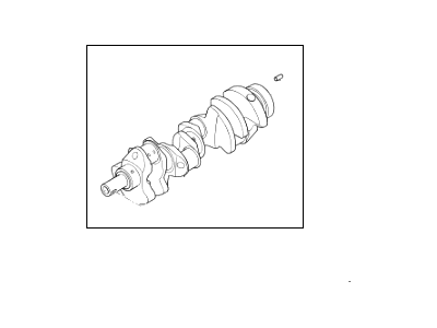 2012 Hyundai Equus Crankshaft - 601K6-3FU00