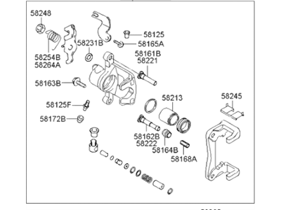 Hyundai Tiburon Brake Caliper - 58311-2DA00