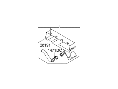 Hyundai 28210-2B100 Duct-Air "A"