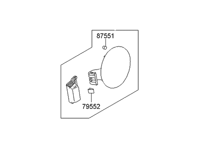 Hyundai 69510-2S000 Fuel Filler Door Assembly