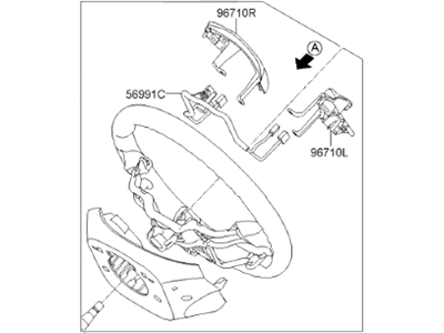 2013 Hyundai Elantra Steering Wheel - 56110-3Y100-RYZ