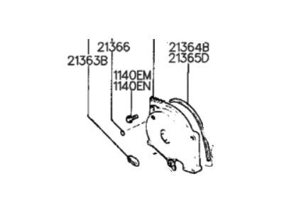 1992 Hyundai Sonata Timing Cover - 21360-32600