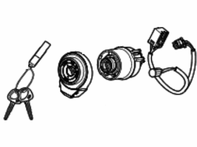 thumbnail image 2 of Genuine Hyundai 81920-3KF00 Steering & Ignition Lock Cylinder Assembly - OEM Replacement 2 of 11