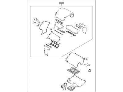 Hyundai 20910-3CB00 Gasket Kit-Engine Overhaul